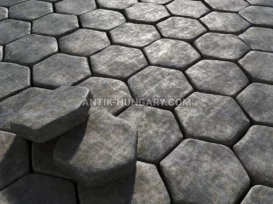 Megdöntött gabbro térkő fénykép 2