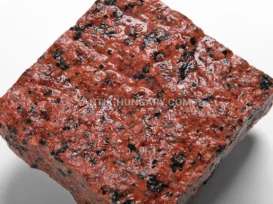 Forgácsolt gránit térkő Maple Red fénykép 8