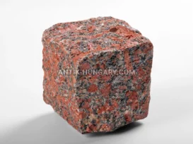Forgácsolt gránit térkő Rosso Santiago fénykép 9