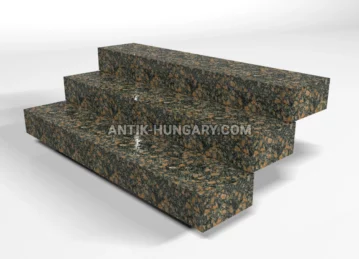 Gránit lépcsők Leopard Red fénykép 1