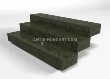 Gránit lépcsők Verde Oliva fénykép 1