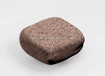 Megdöntött gránit térkő Maple Red fénykép 1